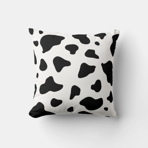 Cow Print   Throw Pillow