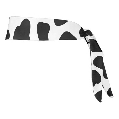 Cow Print Tie Headband