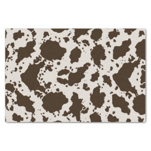 Black and White Cowhide Cow's Hide Patterned Tissue Paper