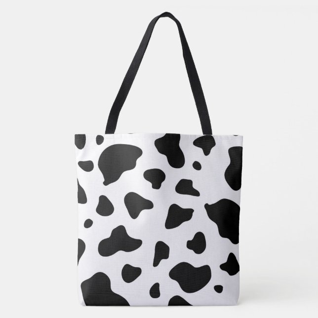 Cow Print  Tote Bag (Front)