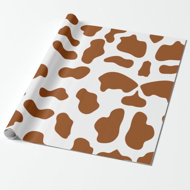 Cow print wrapping paper  (Unrolled)