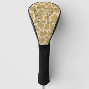 Cow Profile Golf Head Cover