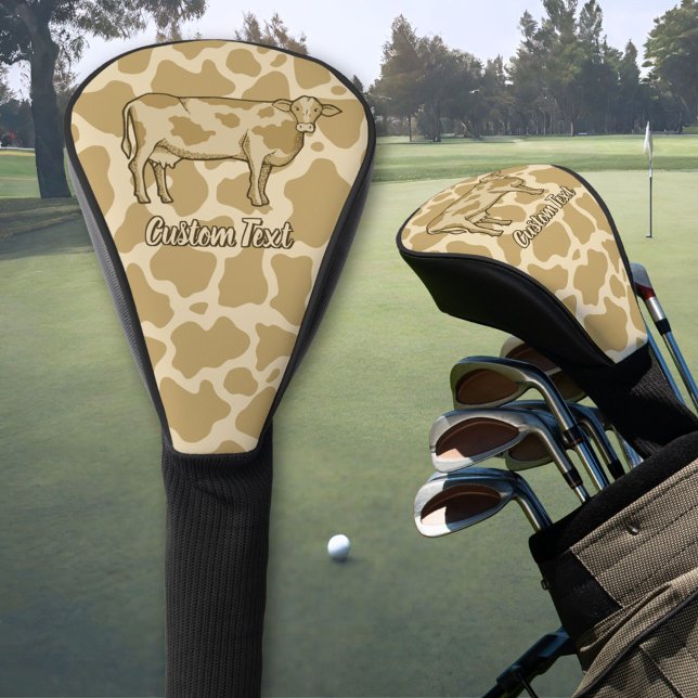 Cow Profile Golf Head Cover (Creator Uploaded)