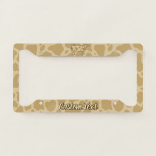 Cow Profile License Plate Frame