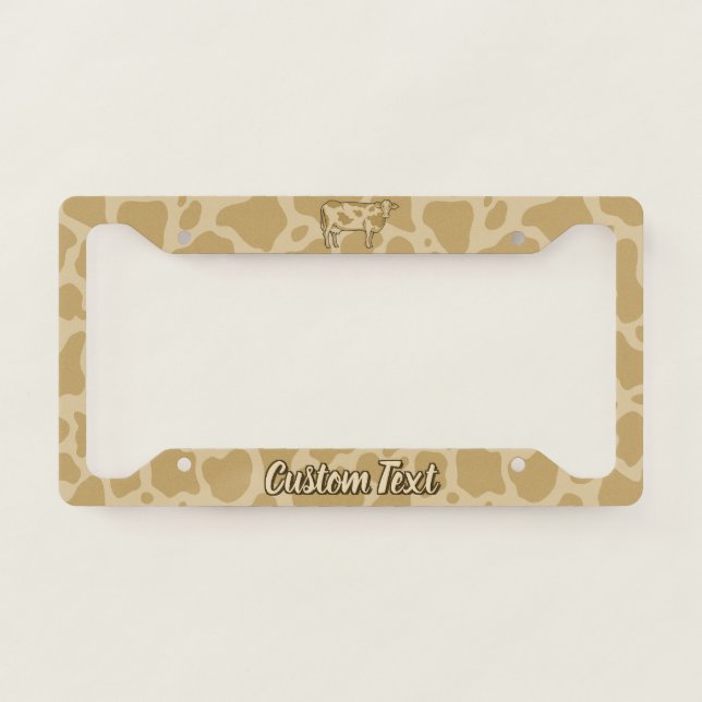Cow Profile License Plate Frame (Front)