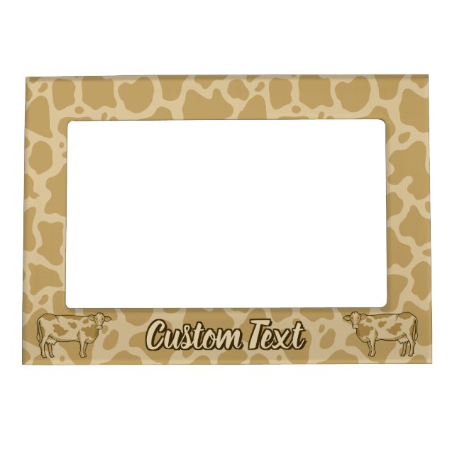 Cow Profile Magnetic Picture Frame (Front)