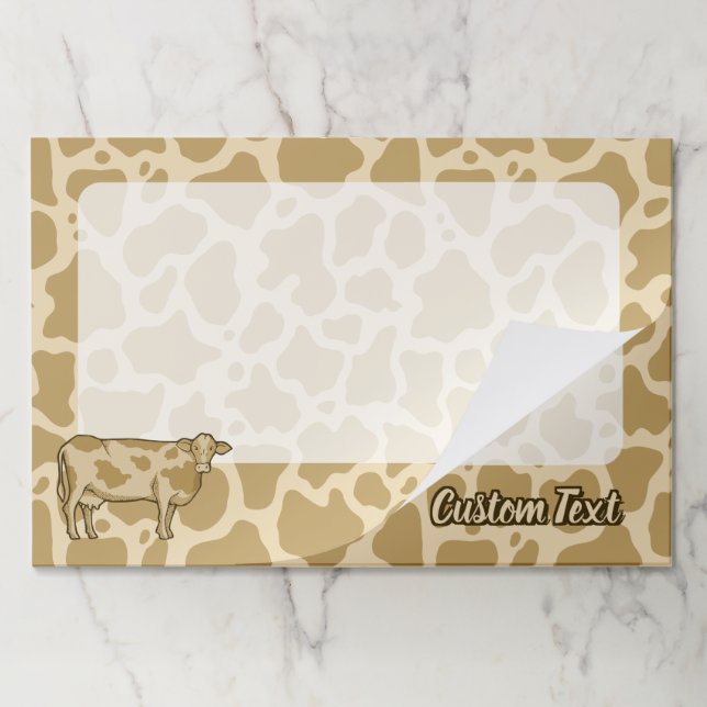 Cow Profile Paper Pad (Folded)