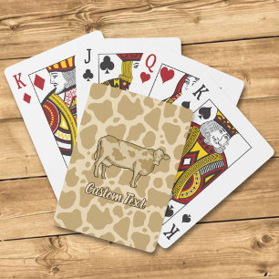 Cow Profile Playing Cards
