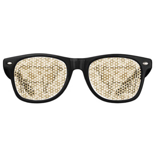 Cow Profile Retro Sunglasses