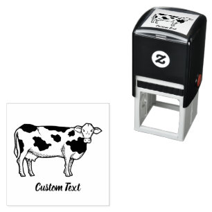 Cow Profile Self-inking Stamp