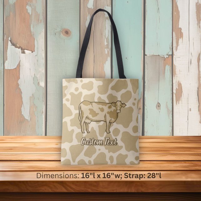 Cow Profile Tote Bag (Creator Uploaded)