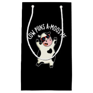 Cow Puns Amoos Me Funny Cow Pun Small Gift Bag