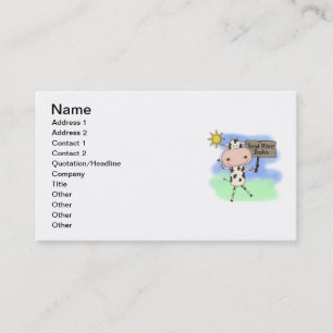 Cow Read More Books Business Card