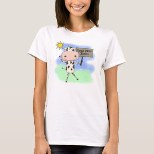 Cow Read More Books T-Shirt