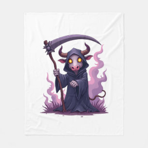 Cow Reaper Fleece Blanket