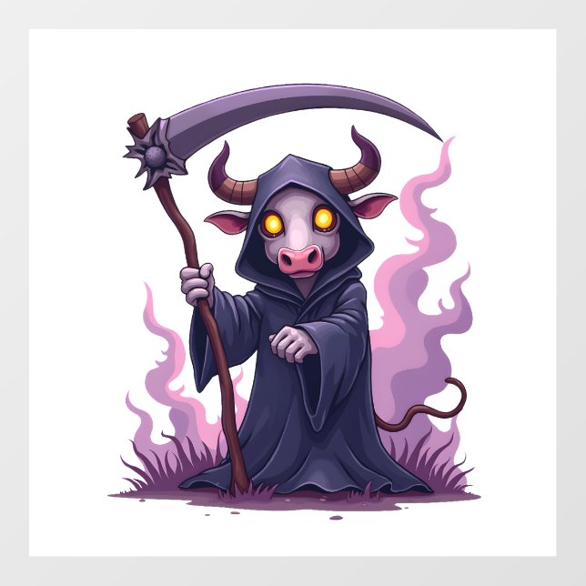 Cow Reaper Wall Decal (Front)
