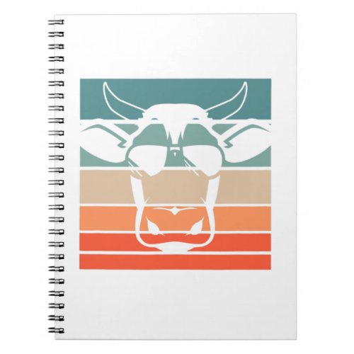 Cow Retro Style Vintage Perfect design for people Notebook