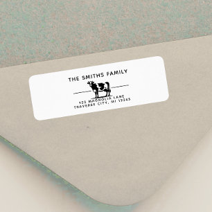 Cow return address Label