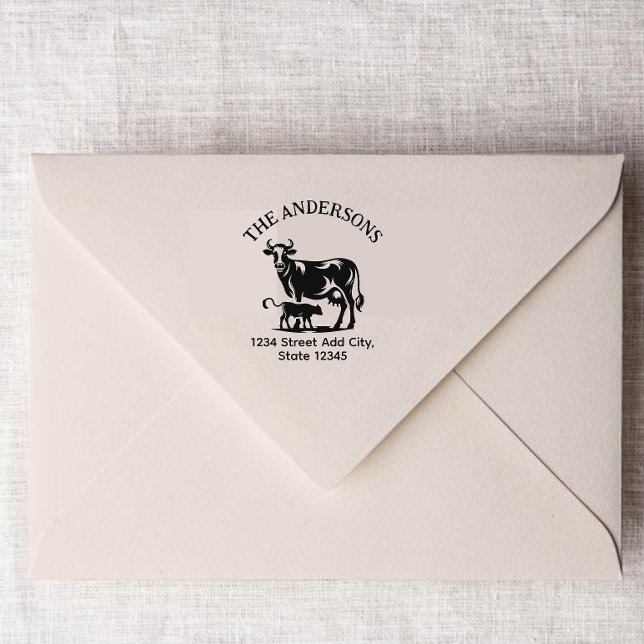 Cow return address stamp (Creator Uploaded)