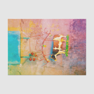 Cow Rustic Colorful Country Western Farm Decoupage Tissue Paper