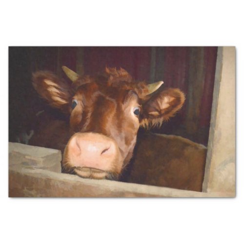 Cow Rustic Country Barn Funny Farm Tissue Paper