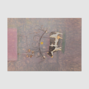 Cow Rustic Country Western Farm Pink Decoupage Tissue Paper