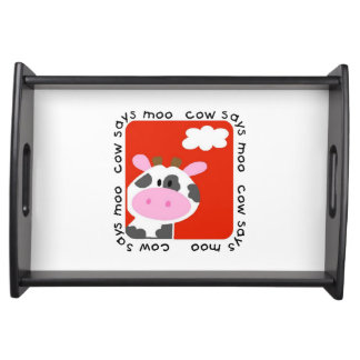 Cow Says Moo Serving Tray