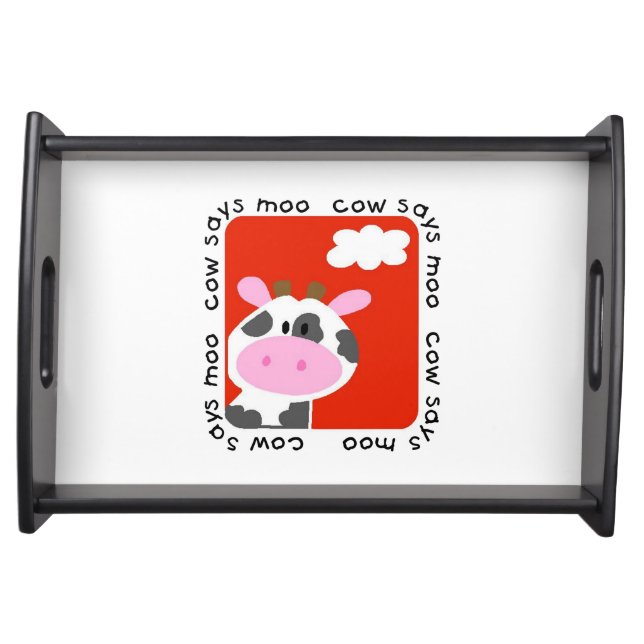 Cow Says Moo Serving Tray (Front)