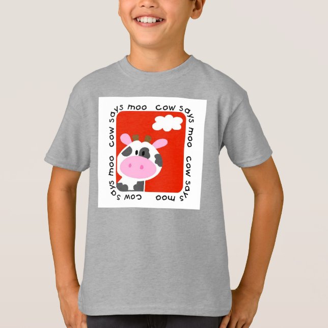 Cow Says Moo T-Shirt (Front)