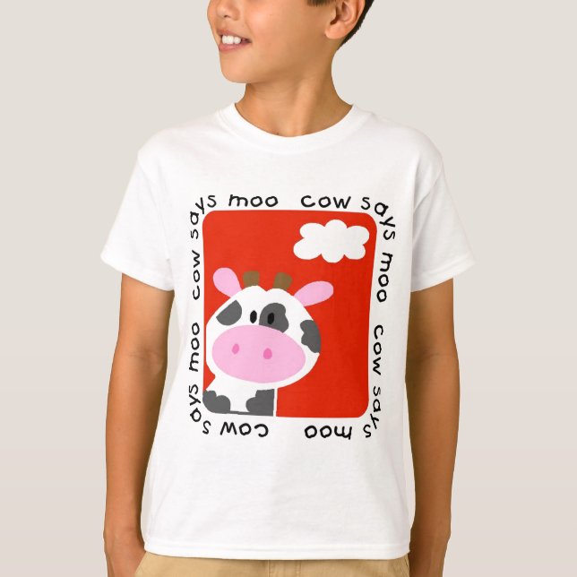 Cow Says Moo Tshirts and Gifts (Front)