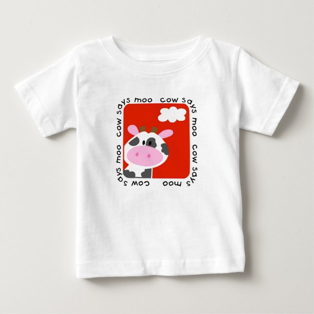 Cow Says Moo Tshirts and Gifts (Front)