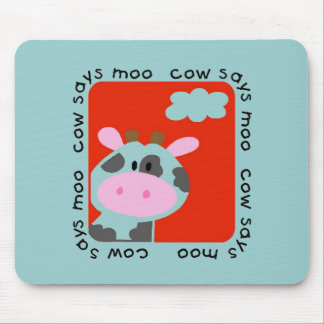 Cow Says Moo Tshirts and Gifts Mouse Pad