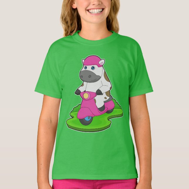 Cow Scooter T-Shirt (Front)
