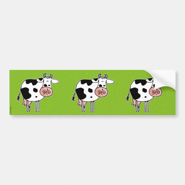 cow scrapbook sticker (Front)