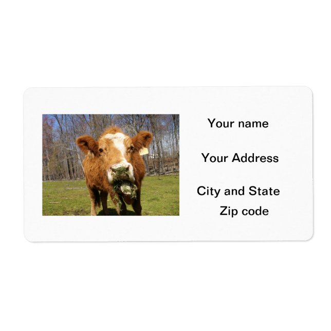 Cow Shipping Labels (Front)