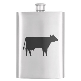 Cow Silhouette Flask
