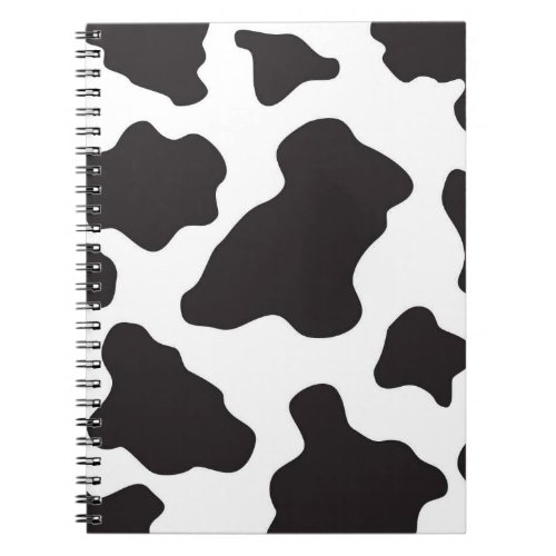 cow skinblack and white notebook