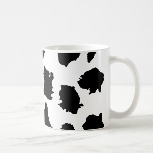 Cow Skin Black and White Pattern Coffee Mug