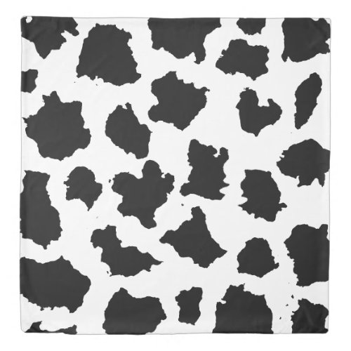 Cow Skin Black and White Pattern Duvet Cover