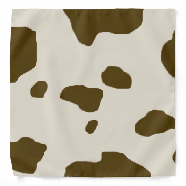 COW SKIN brown Bandana (Front)