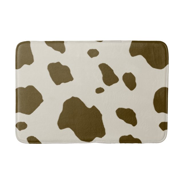 COW SKIN Brown Bathroom Mat (Front)