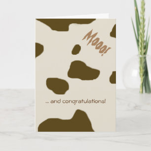 COW SKIN brown Card
