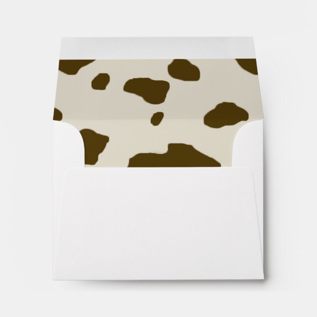 COW SKIN Brown Envelope (Back (Bottom))