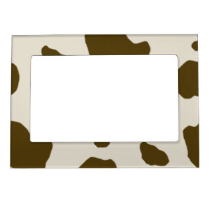 COW SKIN Brown Magnetic Photo Frame