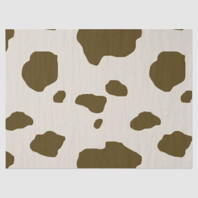 COW SKIN brown Tissue Paper (Front)