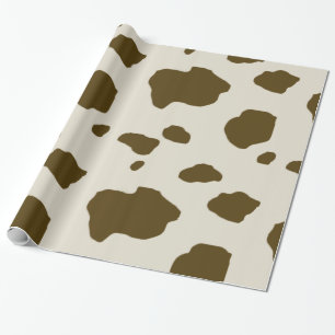 COW SKIN brown Wrapping Paper