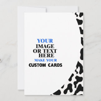 Cow Skin Pattern Template, Create Your Own Announcement