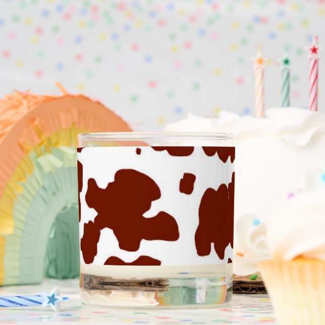  Cow Skin Print Cowboy Rodeo Scented Candle (Birthday)