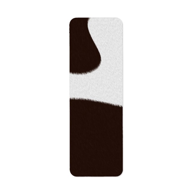 Cow Skin Texture Label (Front)
