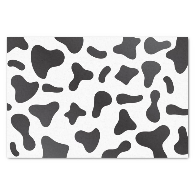 Black & White Holstein "COW PRINT" Tissue Paper Gift Wrapping 15"x20" Sheets 